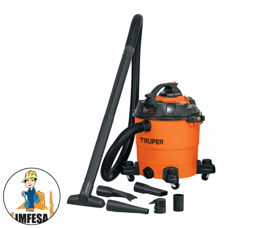 Aspiradora/sopladora de sólidos y líquidos, 12 gal, plástica
