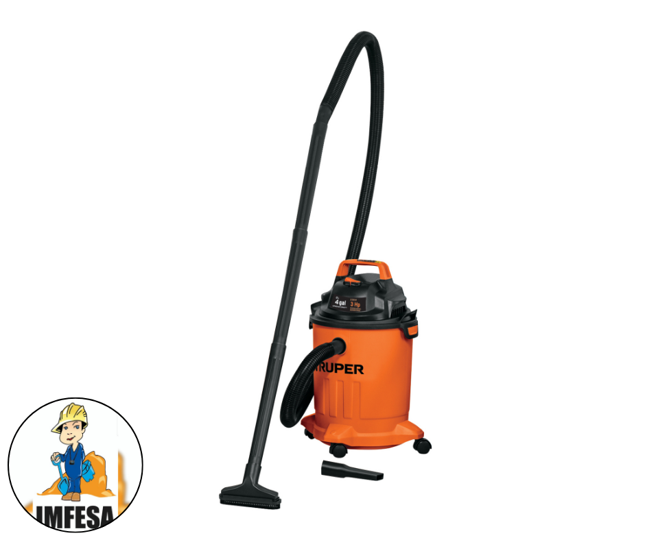 Aspiradora de sólidos y líquidos, 4 gal, plástica