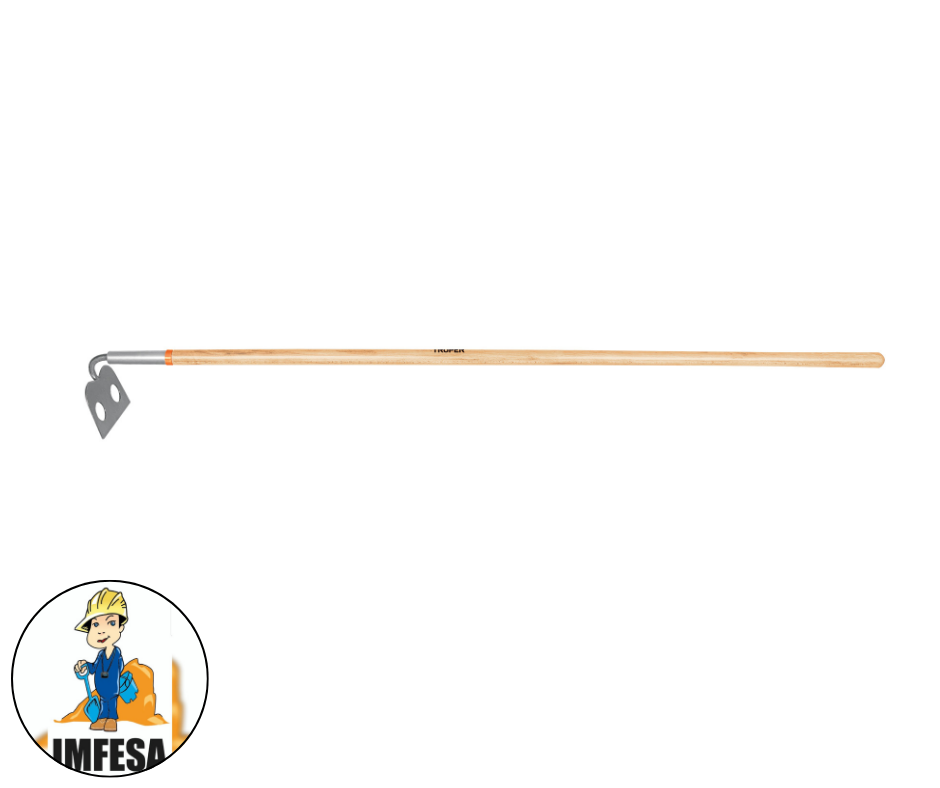 Azadón mezclero cabeza forjada, 7&#34; de ancho, mango 60&#34;