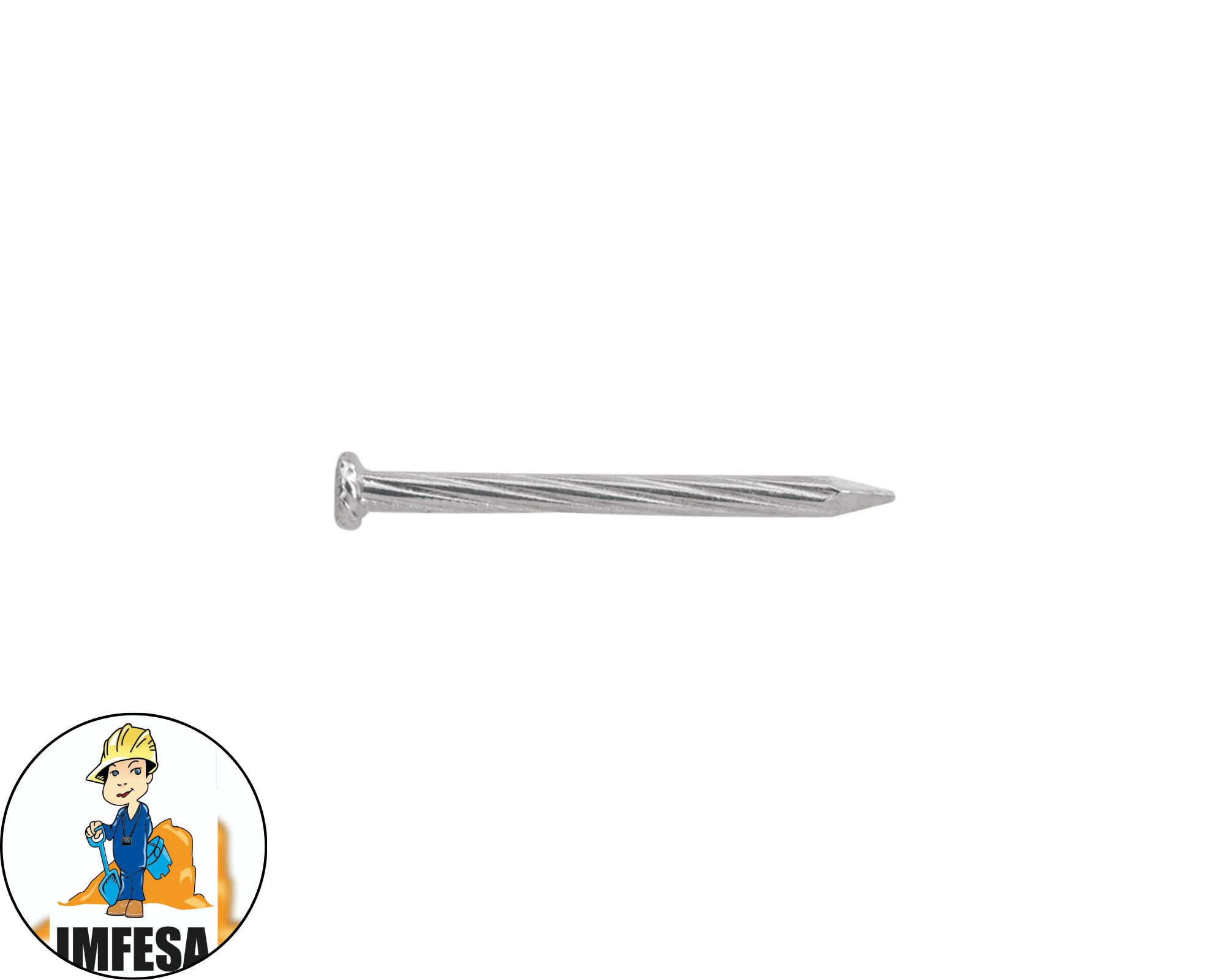 Bolsa con 1 kg de clavos para concreto galvanizados 2&#34;