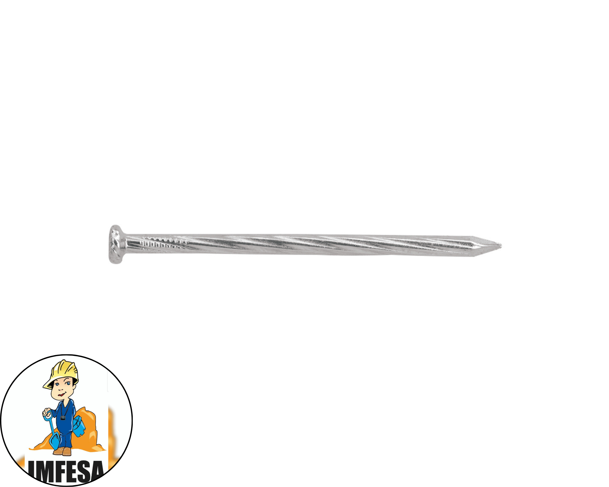 Bolsa con 1 kg de clavos para concreto galvanizados 3&#34;