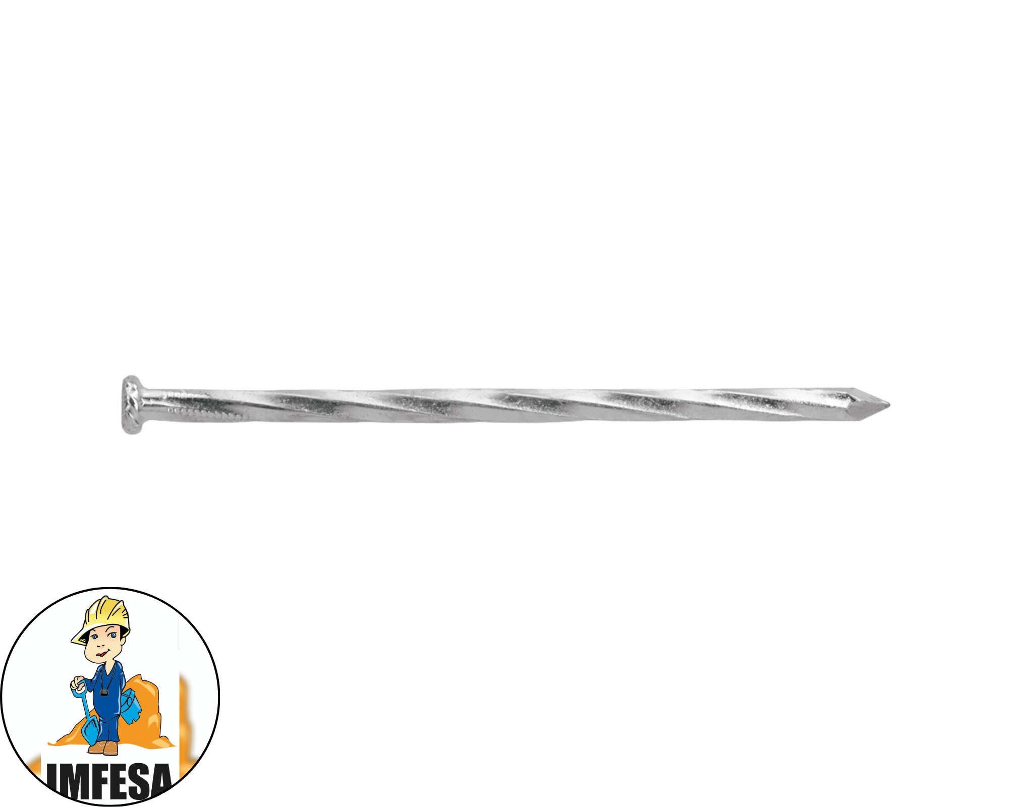 Bolsa con 1 kg de clavos para concreto galvanizados 3-1/2&#34;