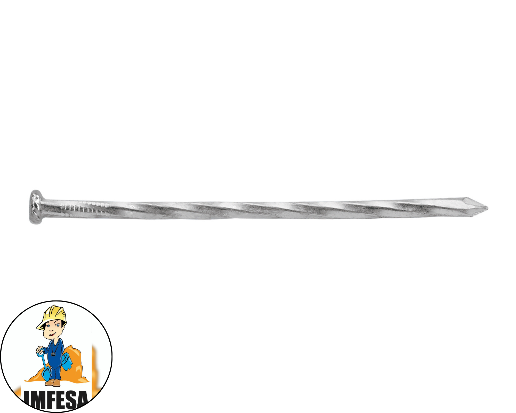 Bolsa con 1 kg de clavos para concreto galvanizados 4&#34;