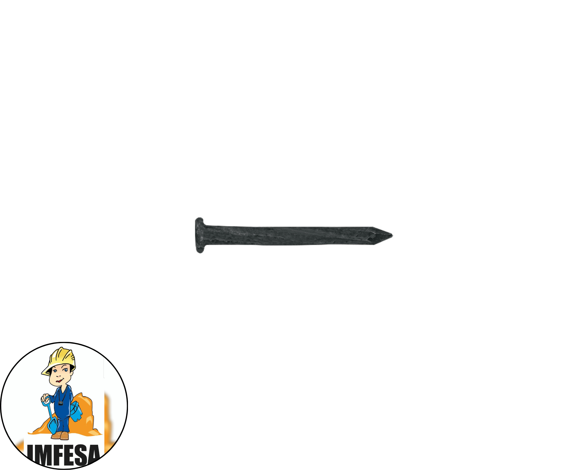 Bolsa con 1 kg de clavos para concreto negros 1-1/2&#34;