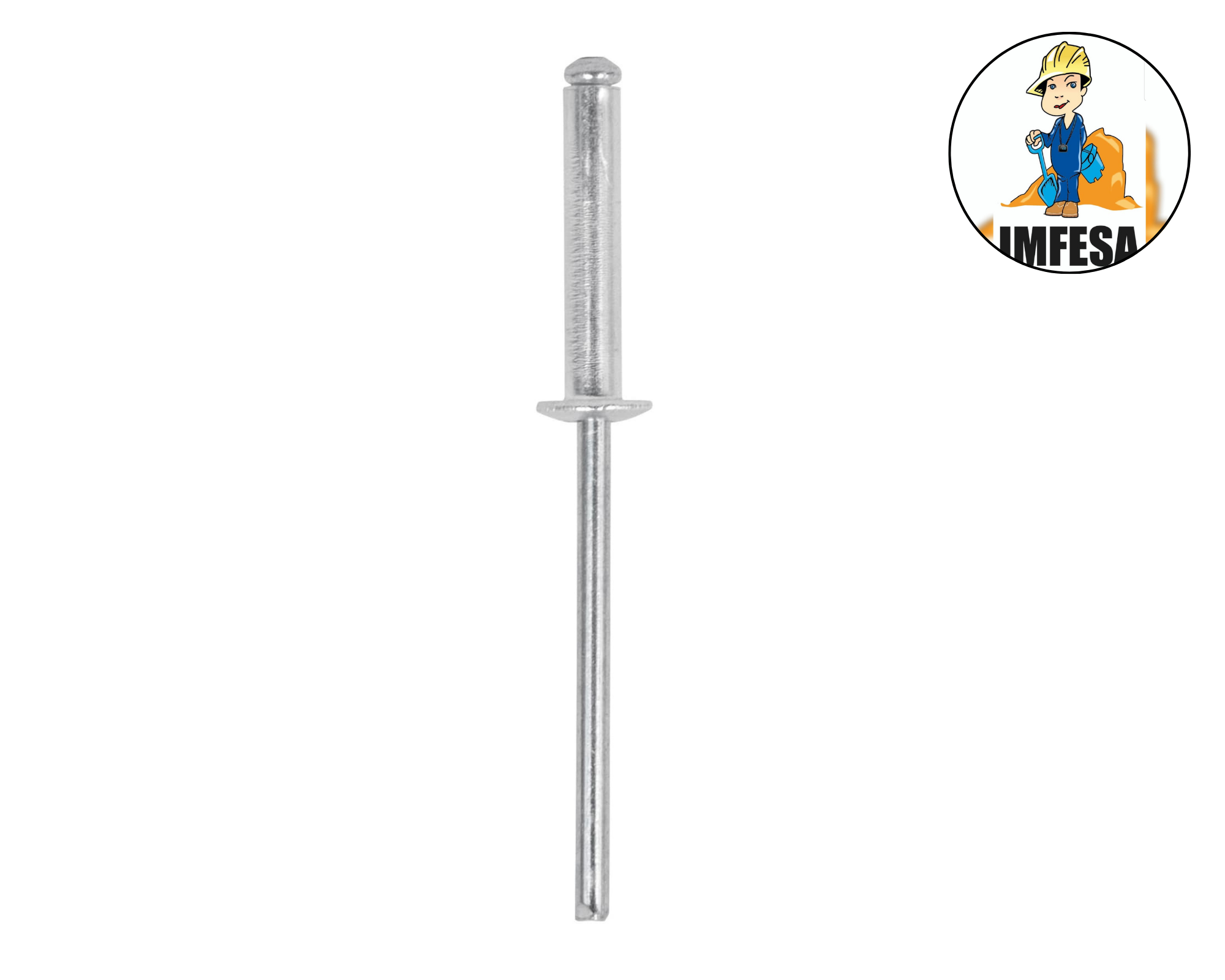 Bolsa con 50 remaches 1/8&#34; x 1/2&#34; de aluminio, ala 1/4