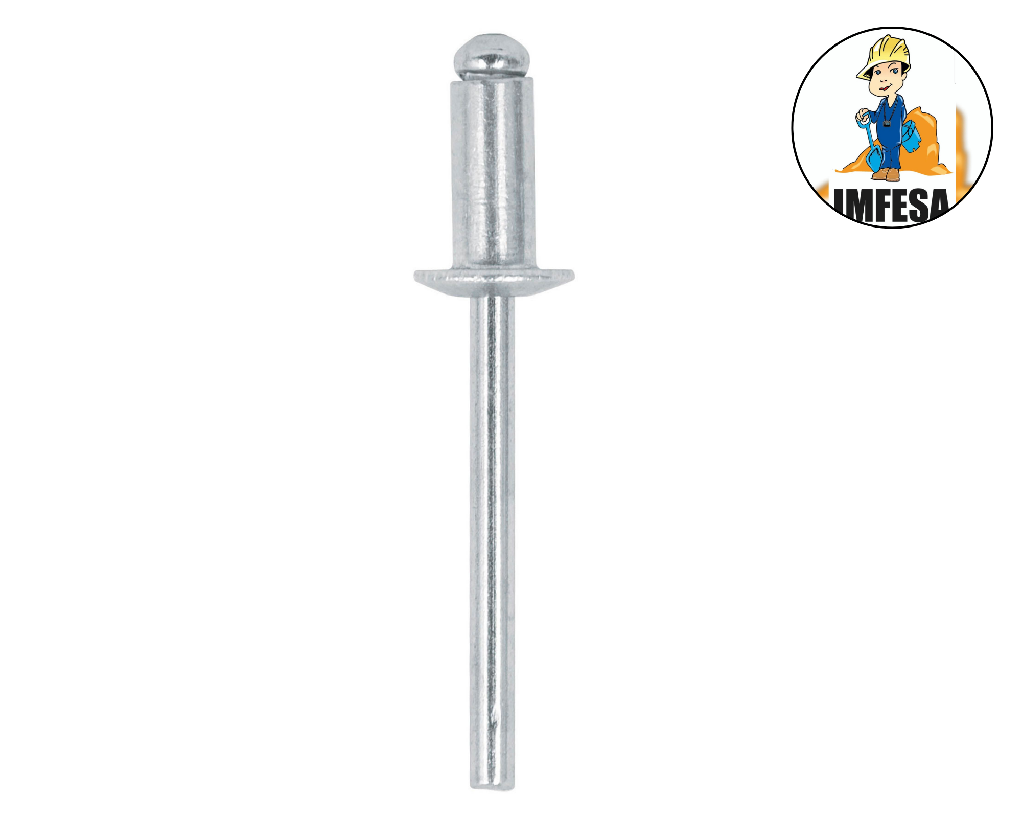 Bolsa con 50 remaches 3/16&#34; x 1/4&#34; de aluminio, ala 3/8&#34;