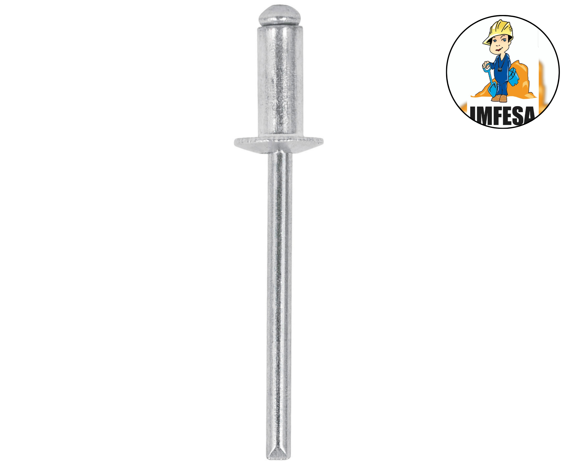 Bolsa con 50 remaches 3/16&#34; x 1/8&#34; de aluminio, ala 3/8&#34;