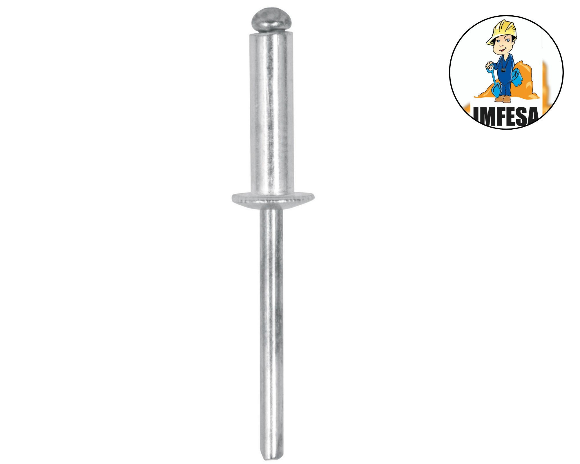 Bolsa con 50 remaches 3/16&#34; x 3/8&#34; de aluminio, ala 3/8&#34;