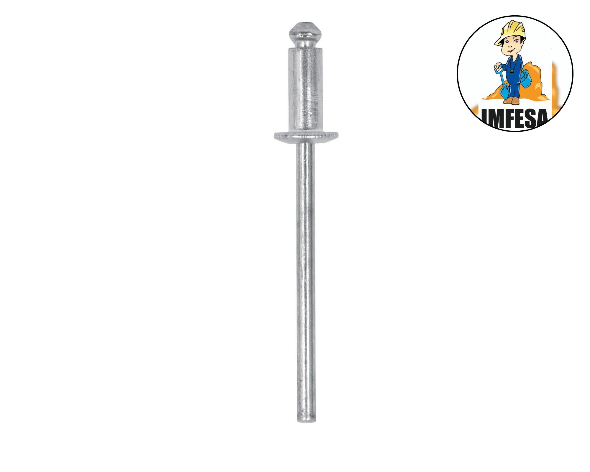 Bolsa con 50 remaches 1/8&#34; x 3/16&#34; de aluminio, ala 1/4&#34;