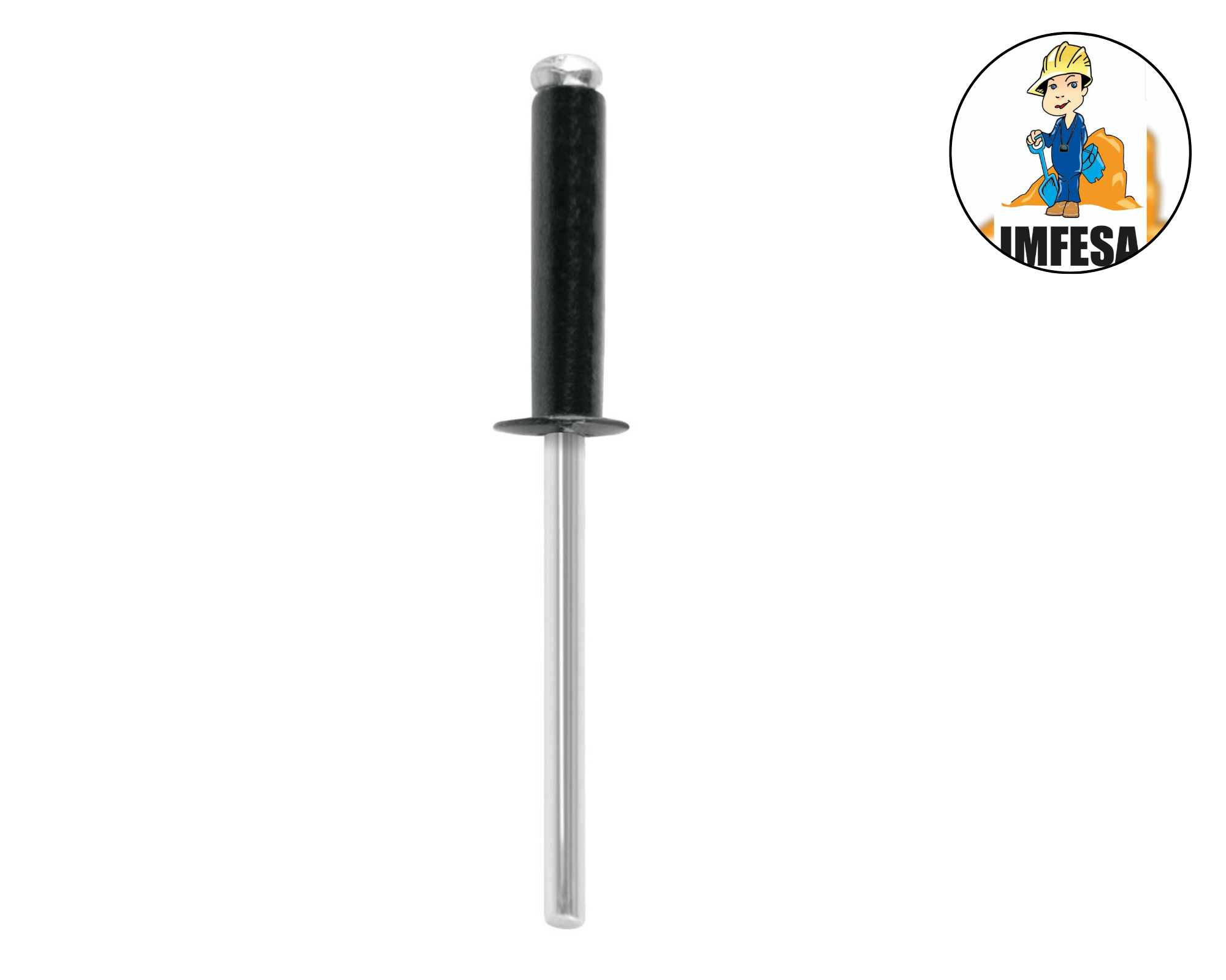 Bolsa c/50 remaches 5/32&#34;x1/2&#34; negros de aluminio, ala 5/16&#34;