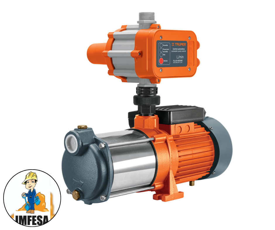 Bomba presurizadora multietapas 1 1/3 HP con control, Truper