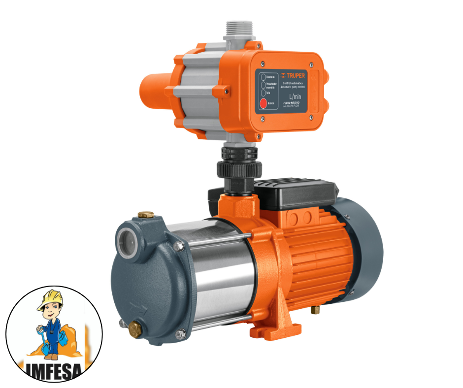 Bomba presurizadora multietapas 1 HP con control, Truper