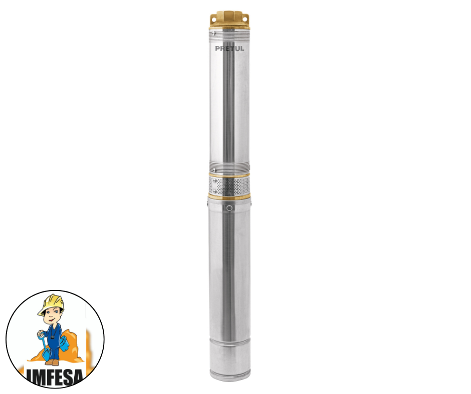 Bomba sumergible, tipo bala, 1-1/2 HP, agua limpia, Pretul