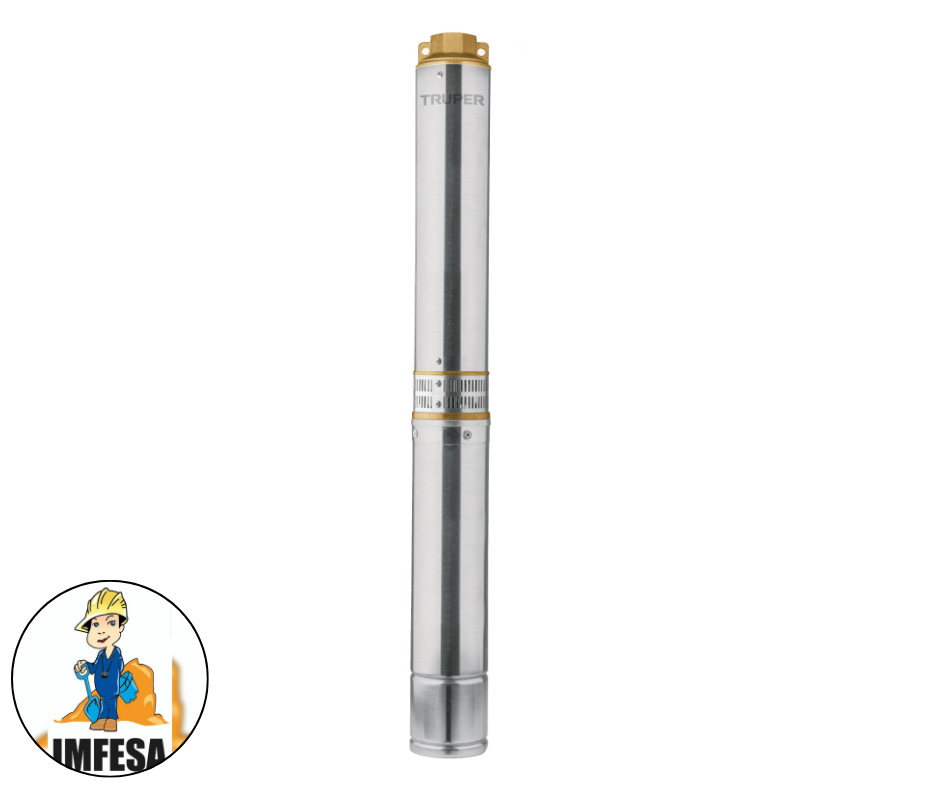 Bomba sumergible, tipo bala, 1-1/2 HP, agua limpia, Truper