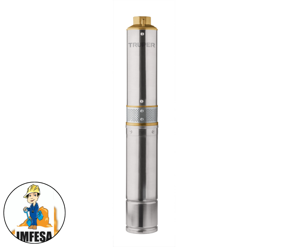 Bomba sumergible, tipo bala, 1/2 HP, agua limpia, Truper