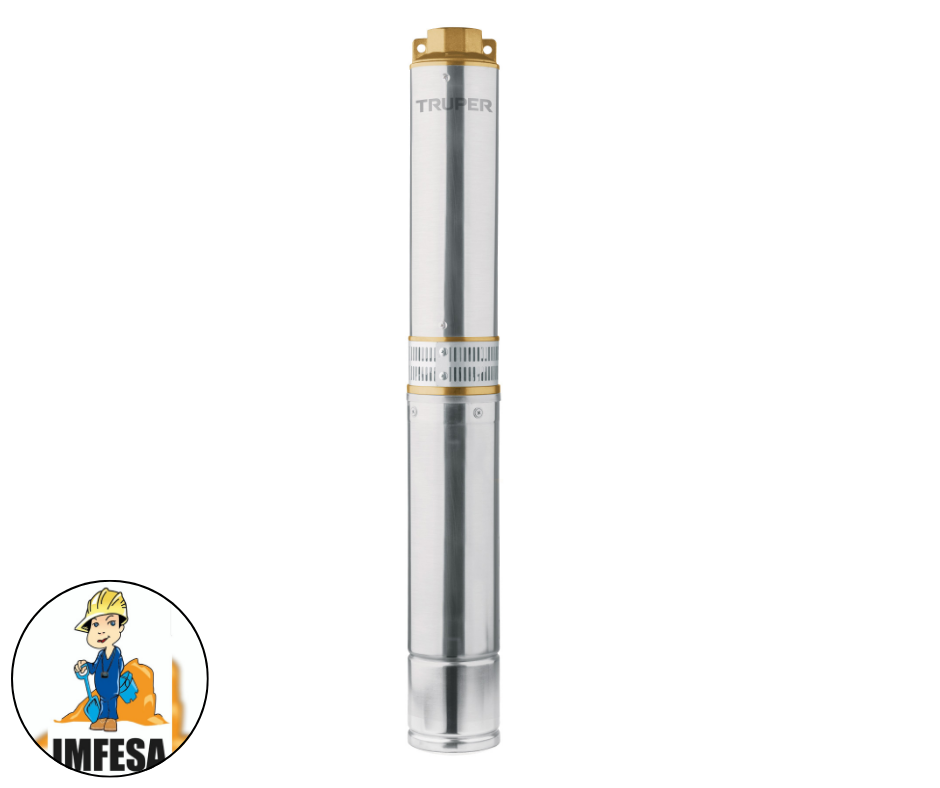 Bomba sumergible, tipo bala, 1 HP, agua limpia, Truper