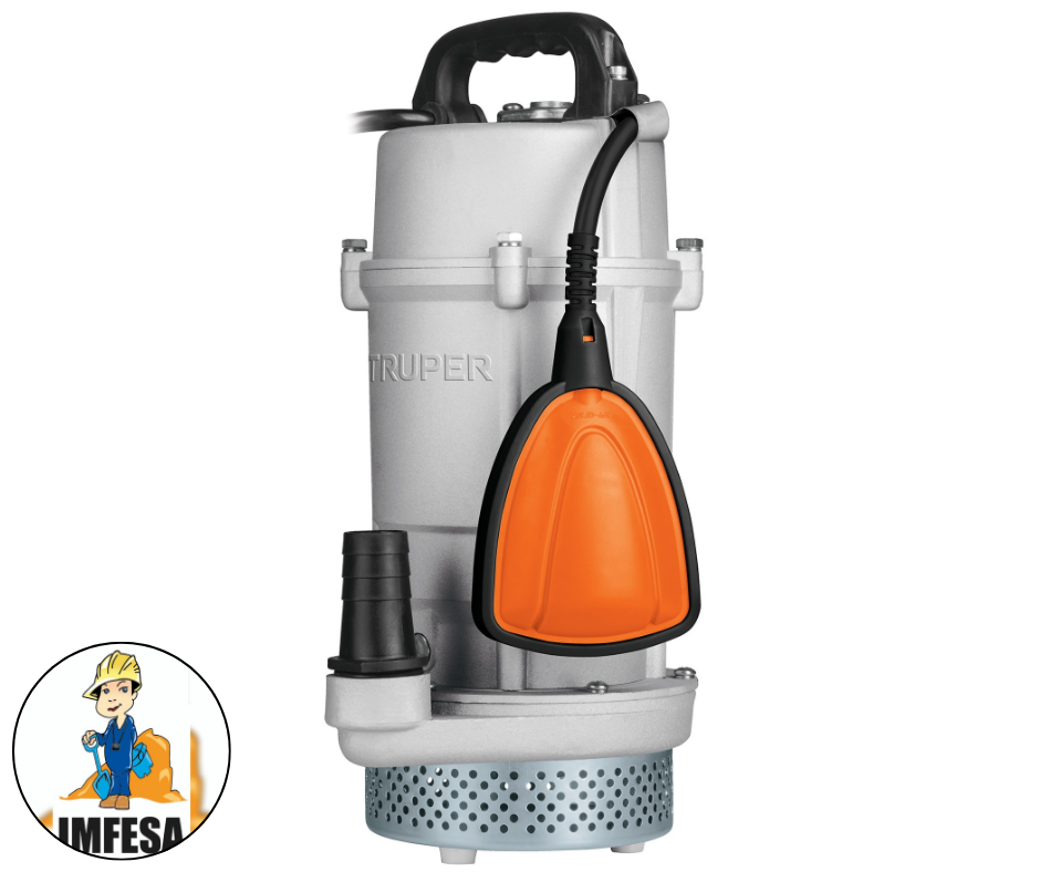 Bomba sumergible metálica para agua limpia uso rudo 3/4 HP