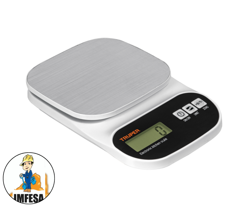 Báscula digital para cocina, plato de acero inox,5kg