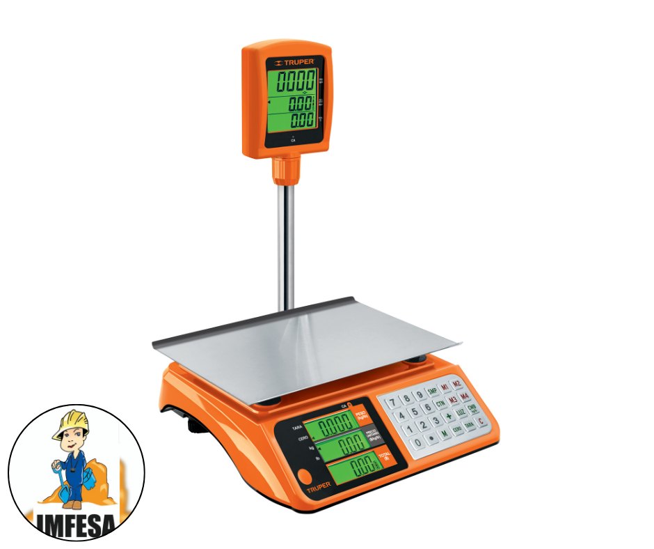 Báscula electrónica multifunciones con torreta 40 kg