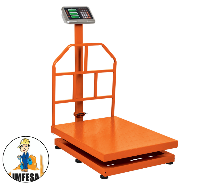 Báscula electrónica de plataforma, plegable, 500 kg