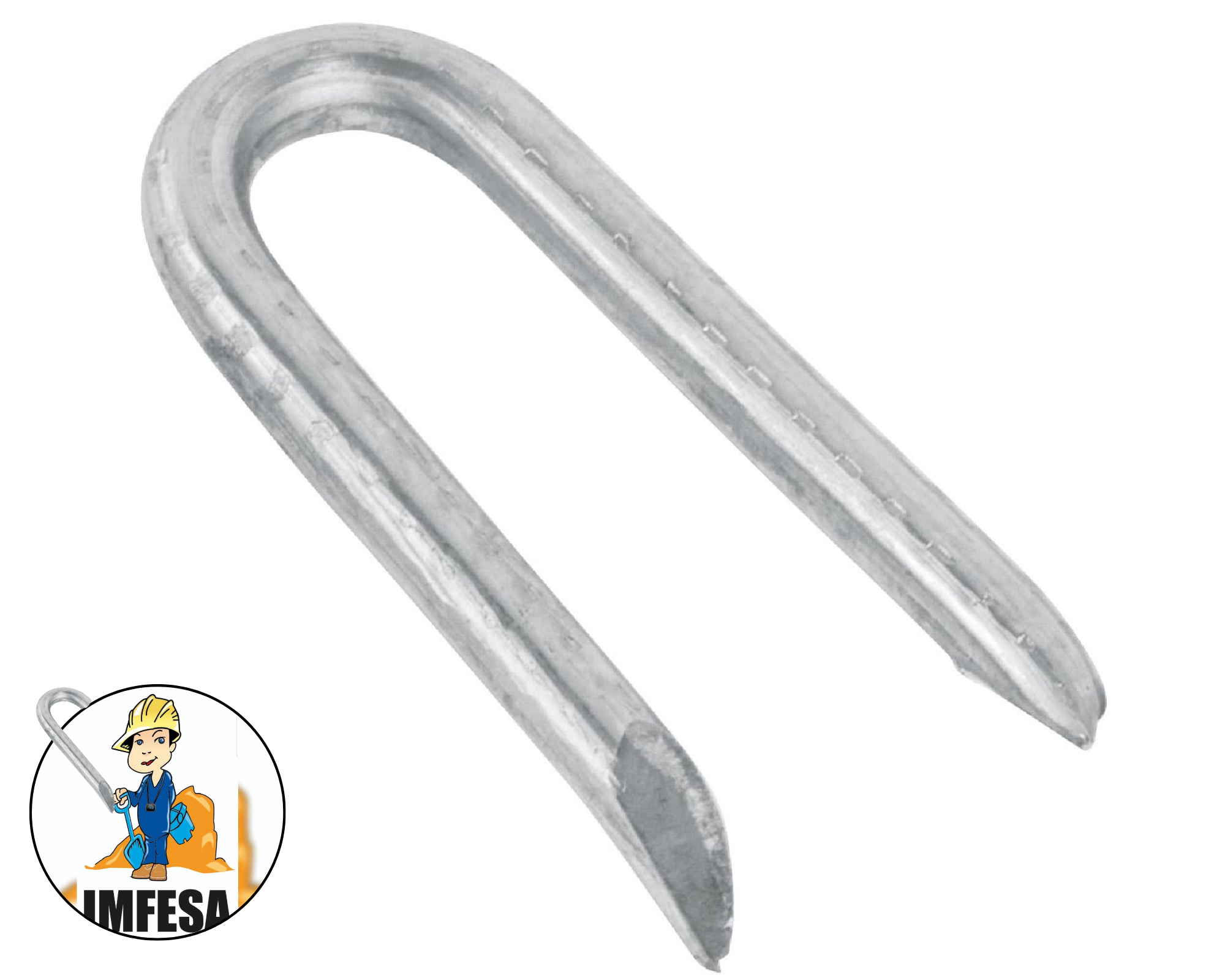 Caja con 10 kg grapas 1-1/2&#34; galvanizadas p/alambre de púas