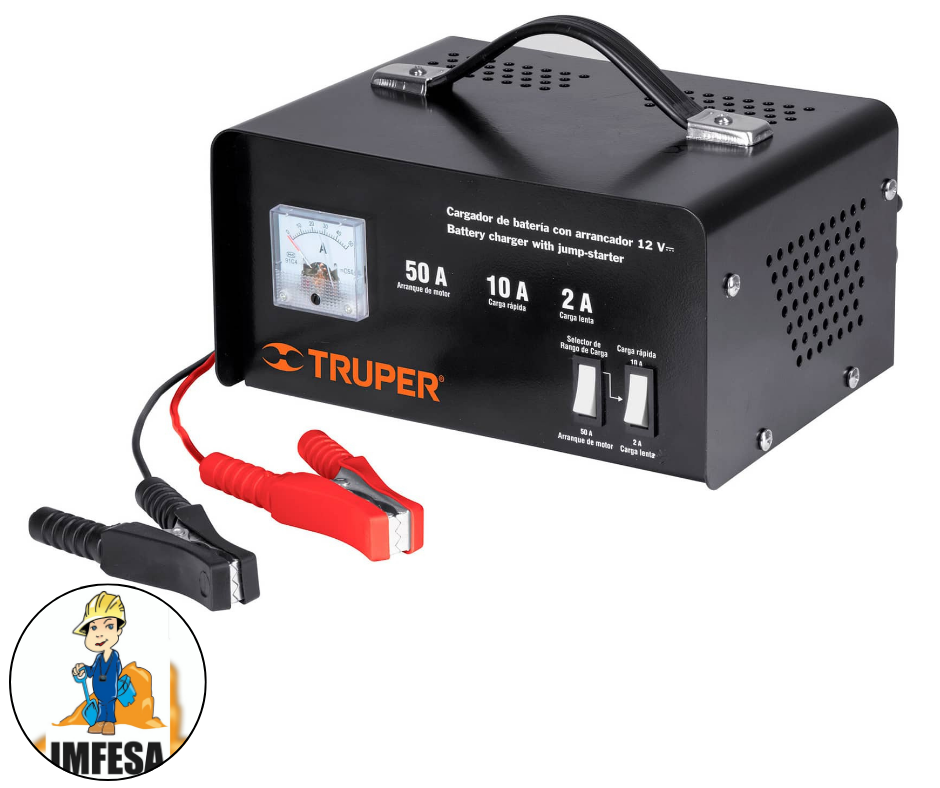 Cargador de 50 A para baterías de 12 V, TRUPER