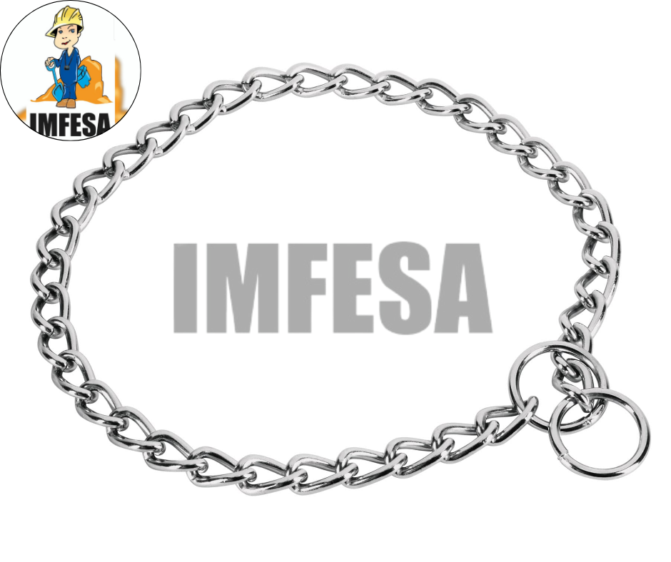Collar de entrenamiento para perro 45 cm, eslabón 2 mm