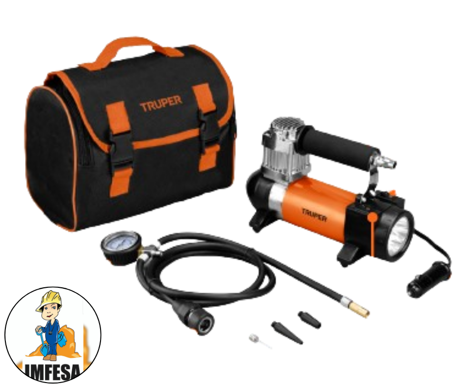 Compresor de aire 12 V portátil, para auto, incluye maletín