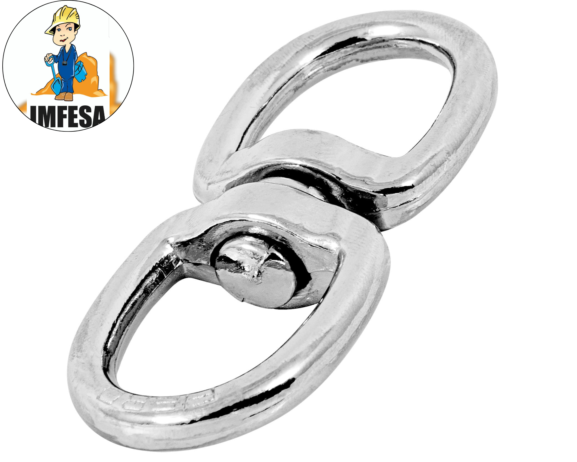 Destorcedor de zinc de 1/4&#34; para cable