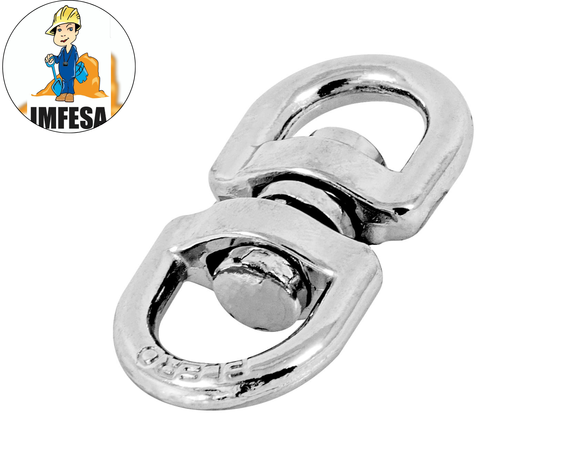 Destorcedor de zinc de 1/8&#34; para cable