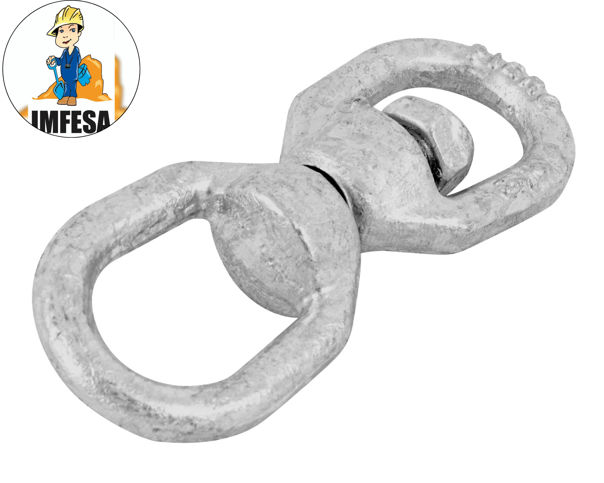 Destorcedor forjado de 3/16&#34; para cable