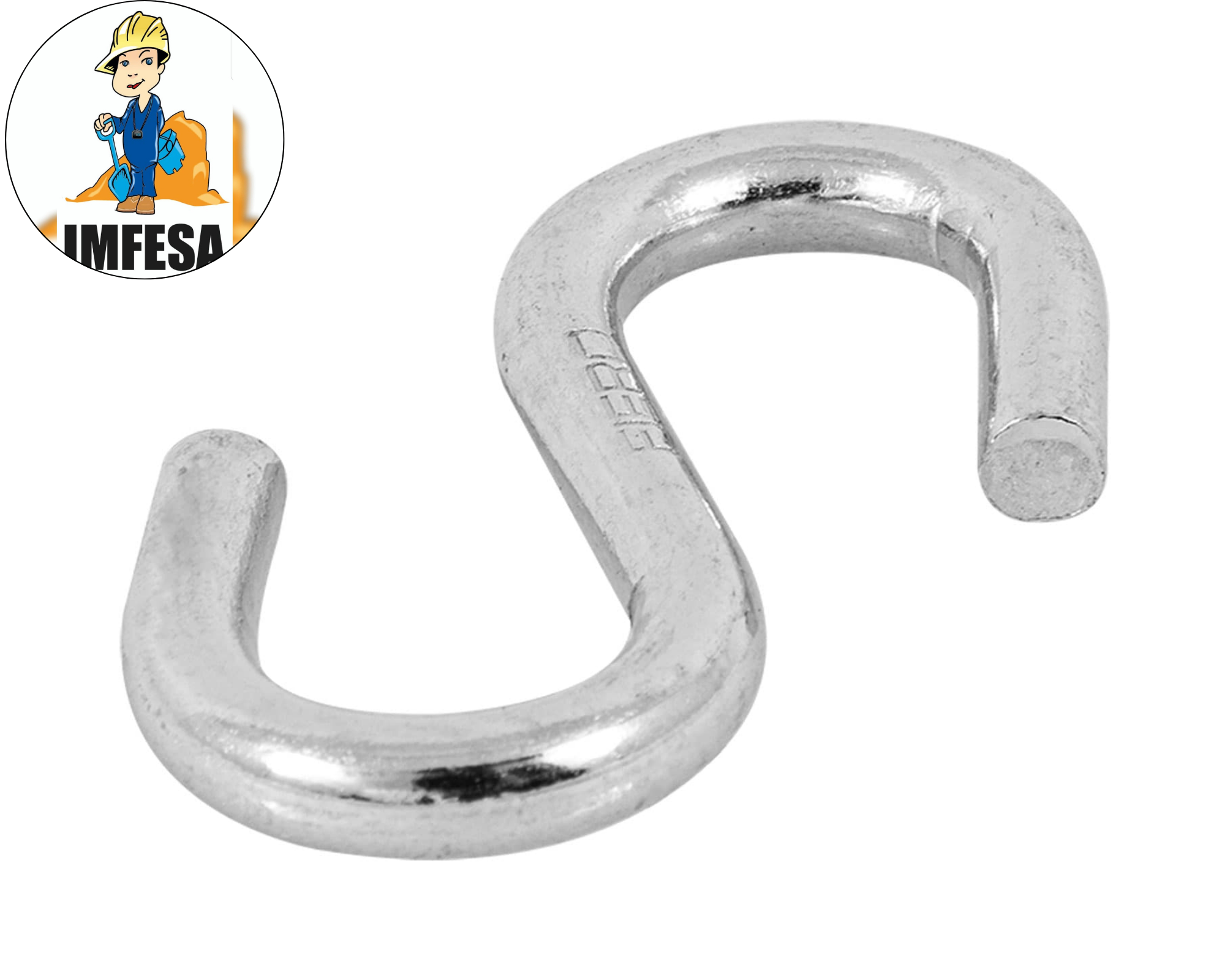 Gancho &#34;S&#34; de 1/4&#34; de acero para cable