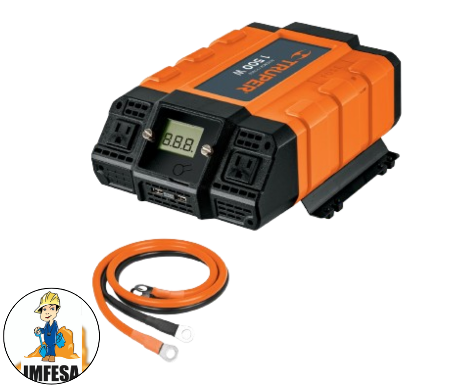 Inversor de corriente de 1500 W con puertos USB
