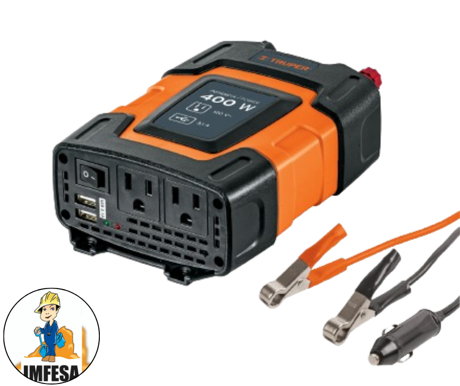 Inversor de corriente de 400 W con puertos USB