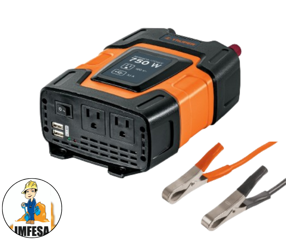 Inversor de corriente de 750 W con puertos USB