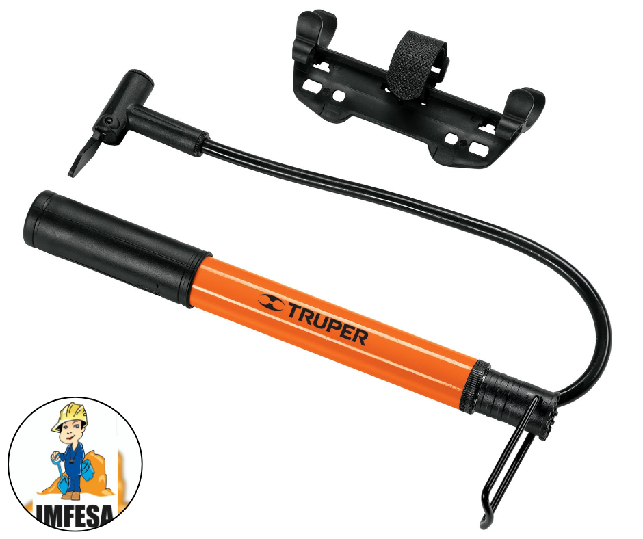 Mini bomba manual para bicicleta, 60 PSI, TRUPER