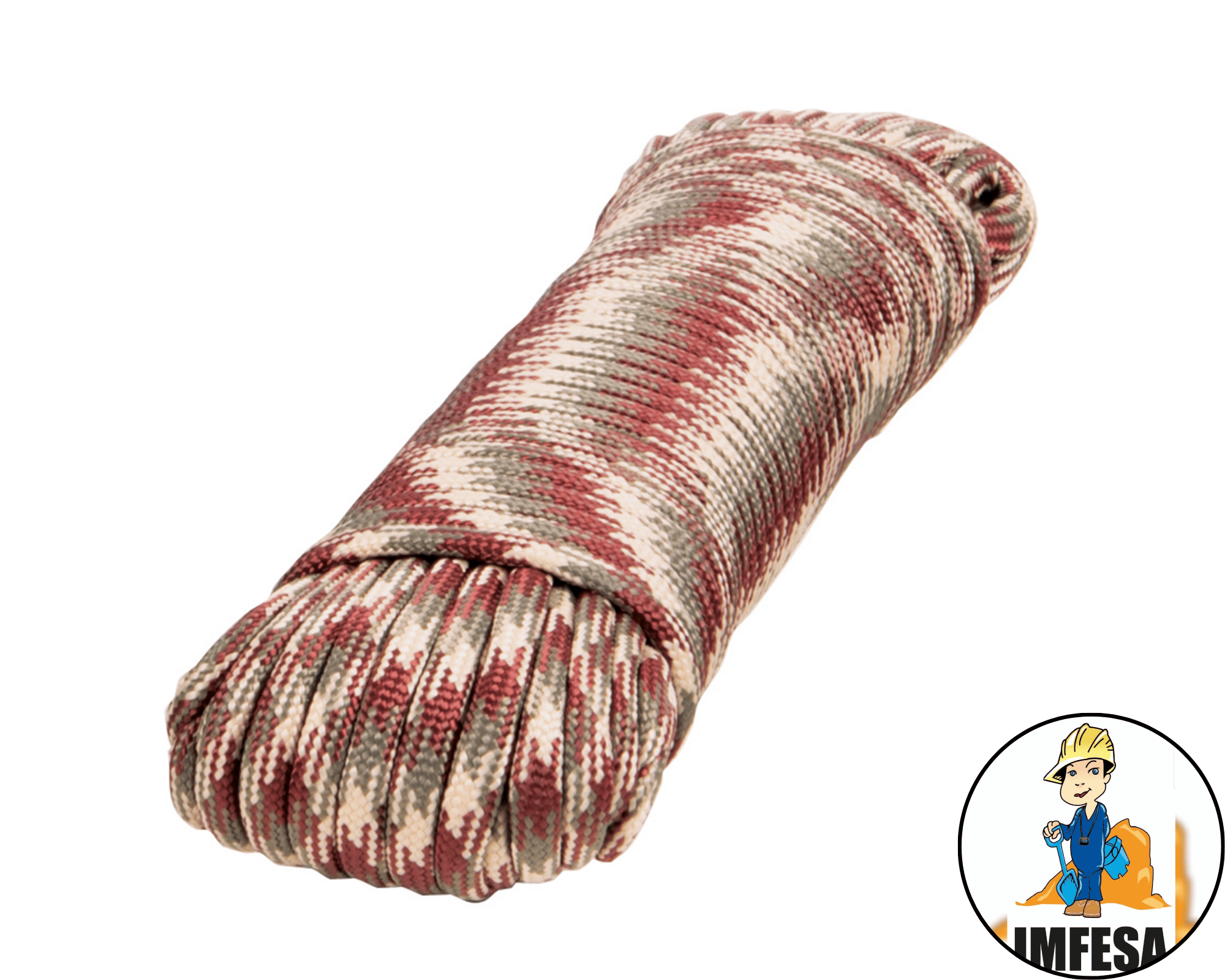 Piola de Nylon Paracord de 4mm x 15 m, camo