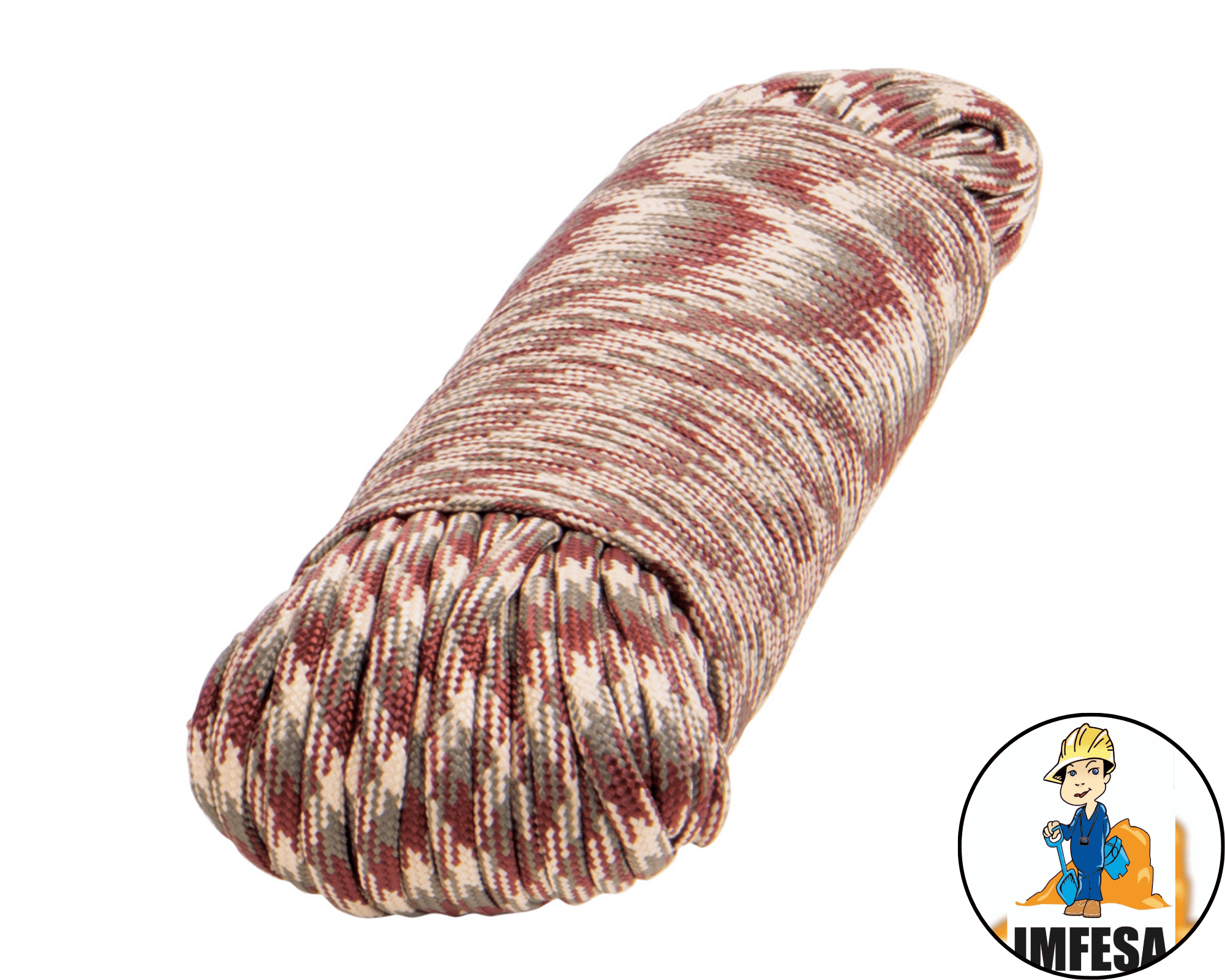 Piola de Nylon Paracord de 4mm x 30 m, camo