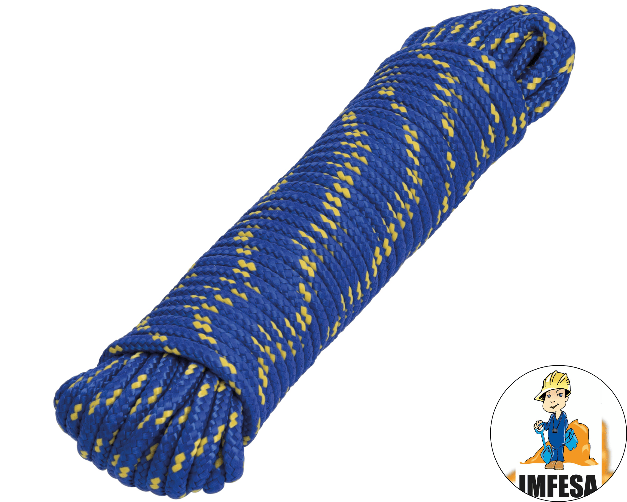 Piola de Polipropileno trenzada, multicolor, 5mm x 15m