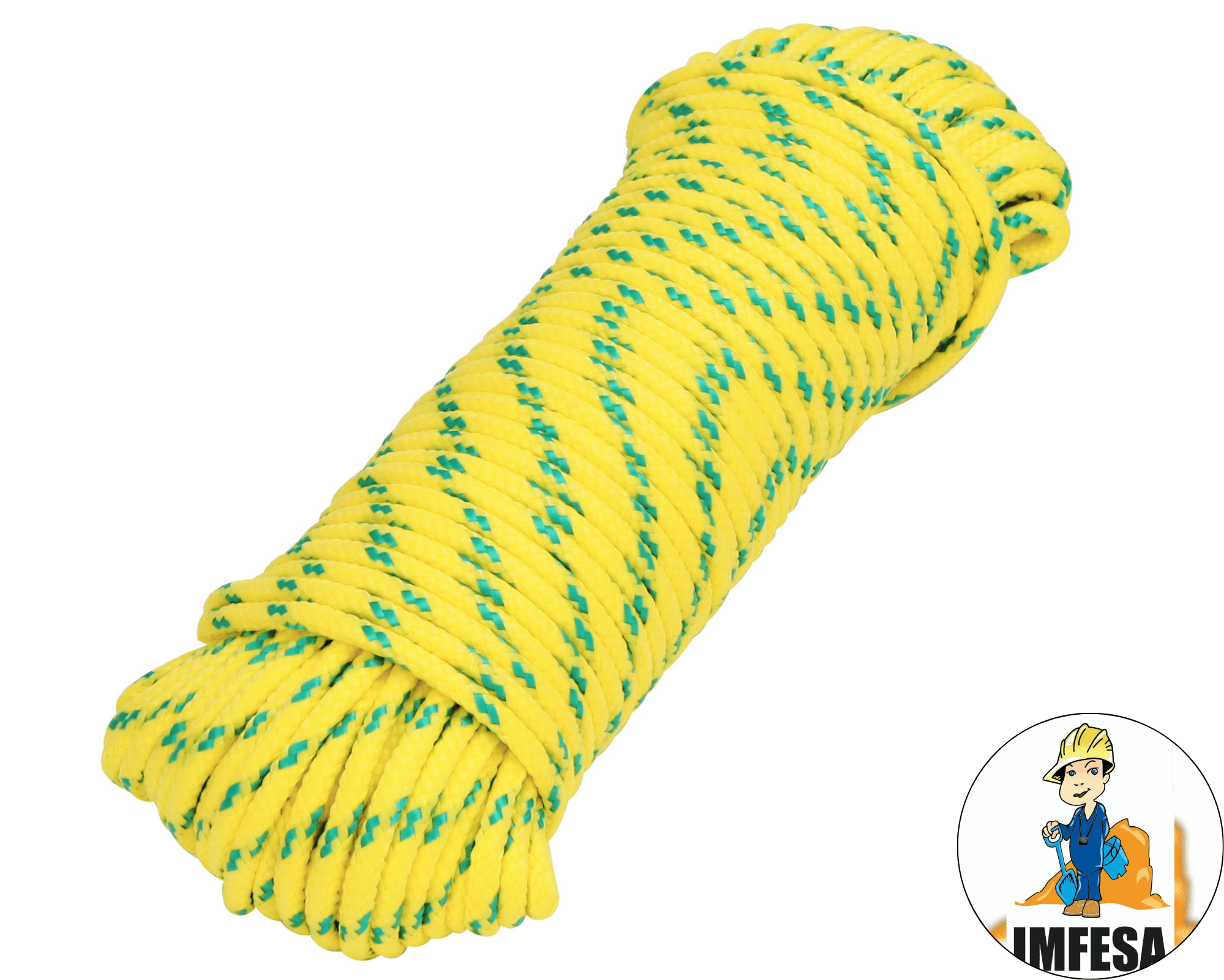 Piola de Polipropileno trenzada, multicolor, 4mm x 30m