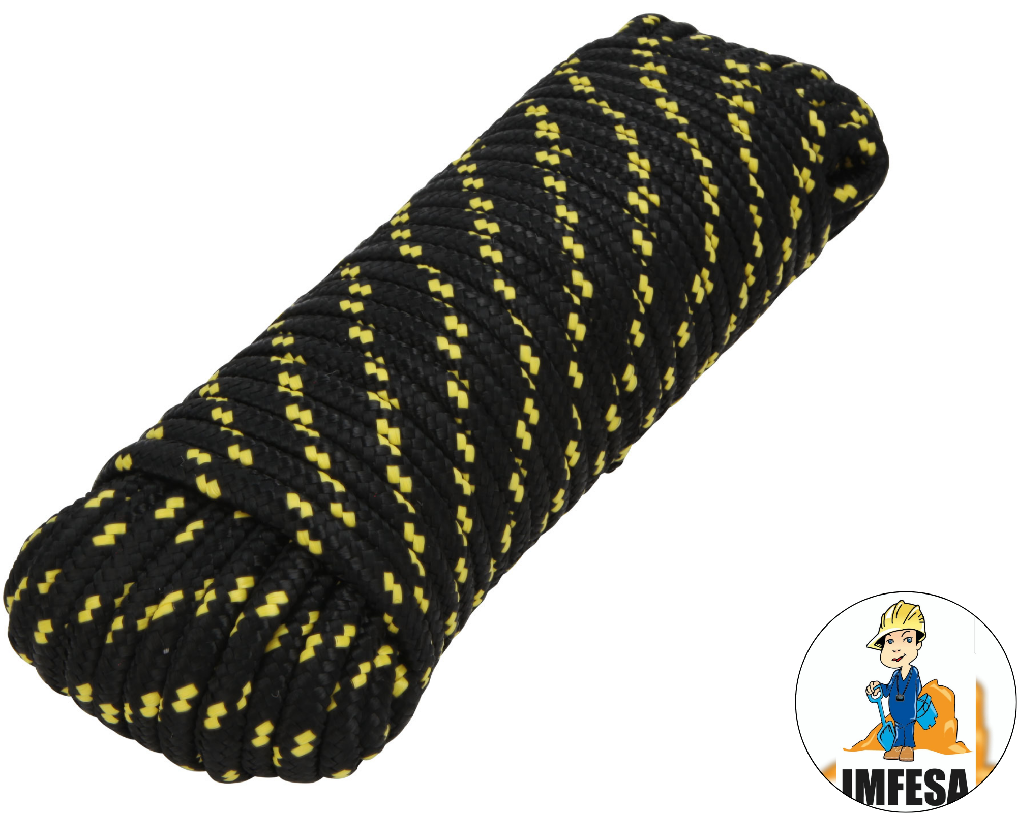 Piola de Polipropileno trenzada, multicolor, 10mm x 30m