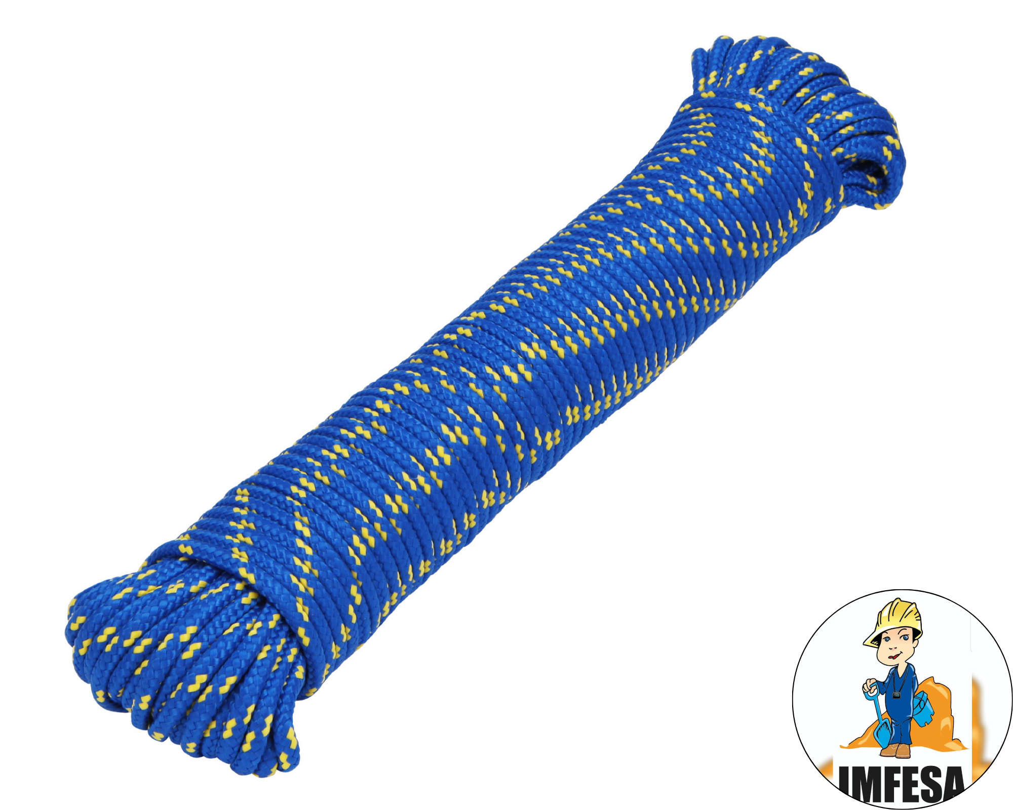 Piola de Polipropileno trenzada, multicolor, 5mm x 30m