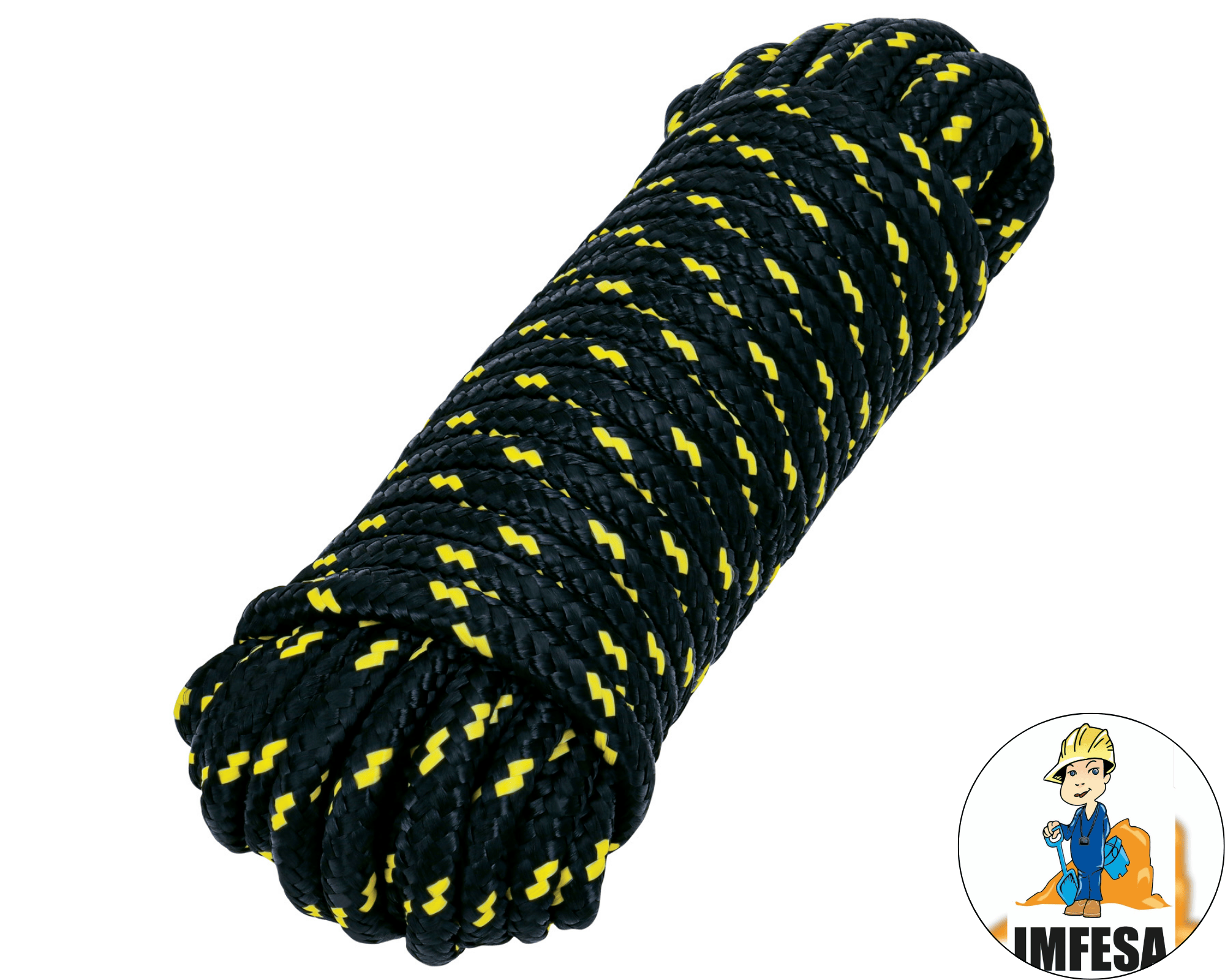 Piola de Polipropileno trenzada, multicolor, 10mm x 15m
