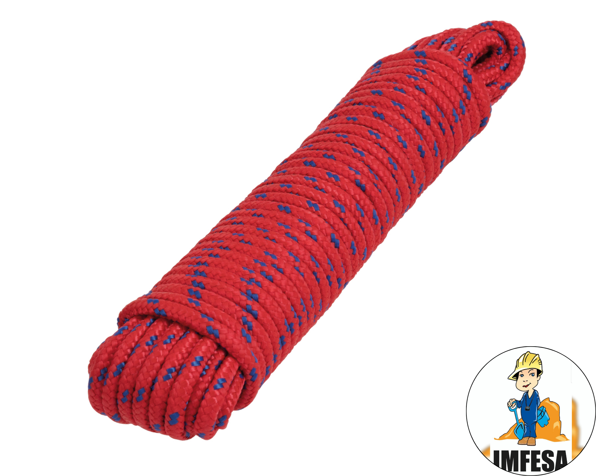 Piola de Polipropileno trenzada, multicolor, 6mm x 15m