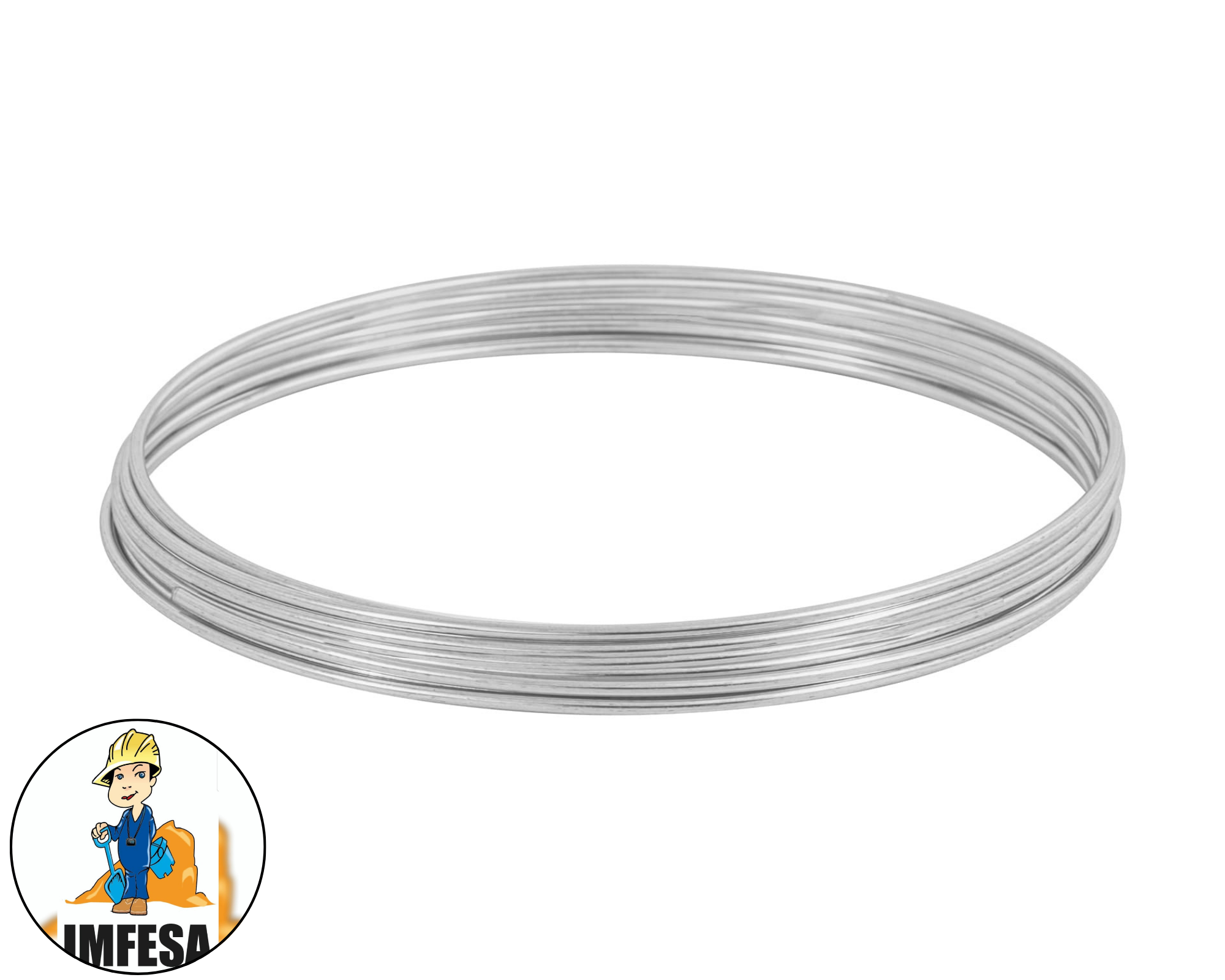 Rollo de 30 g de alambre galvanizado calibre 16, en bolsa