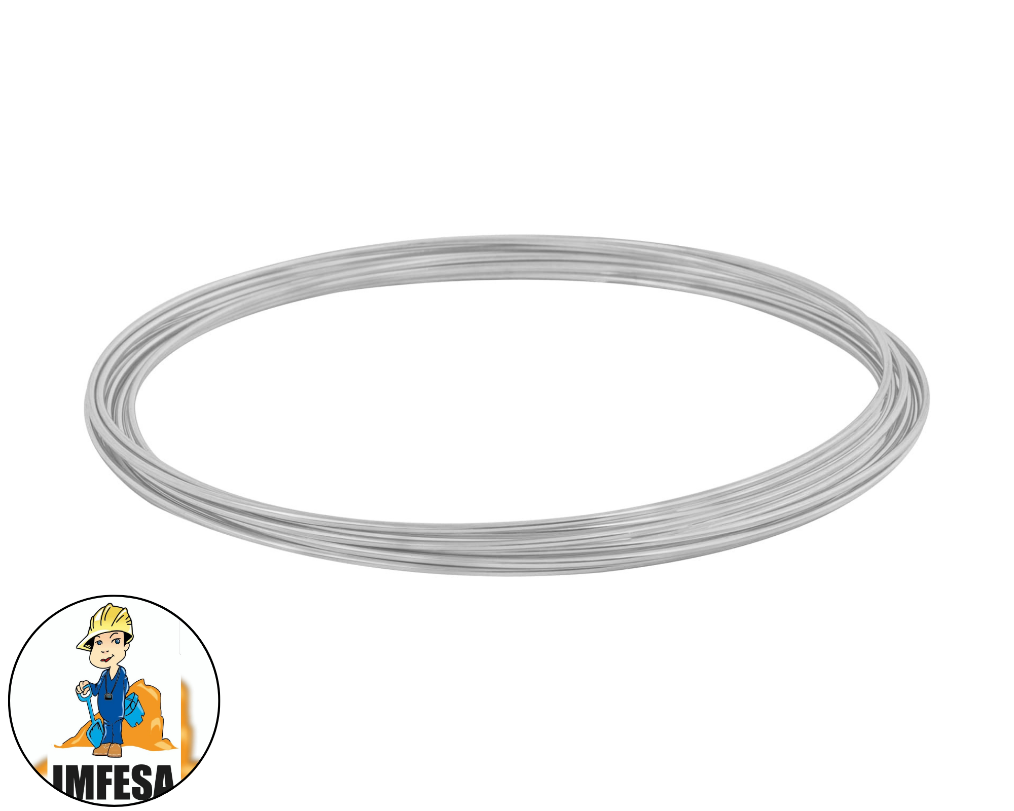 Rollo de 30 g de alambre galvanizado calibre 18, en bolsa