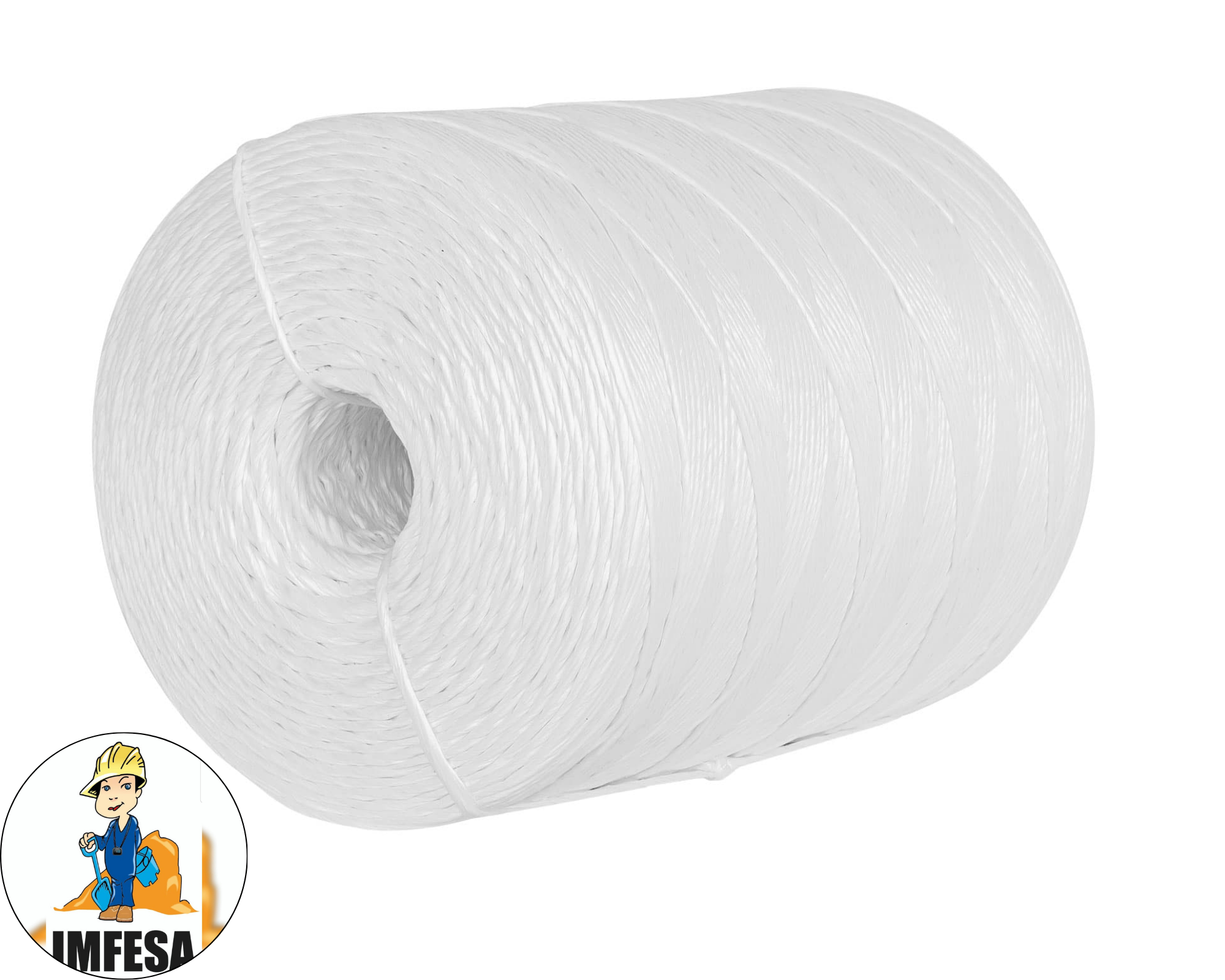 Rollo de rafia de 2045 m color blanco calibre 2.2 g/m