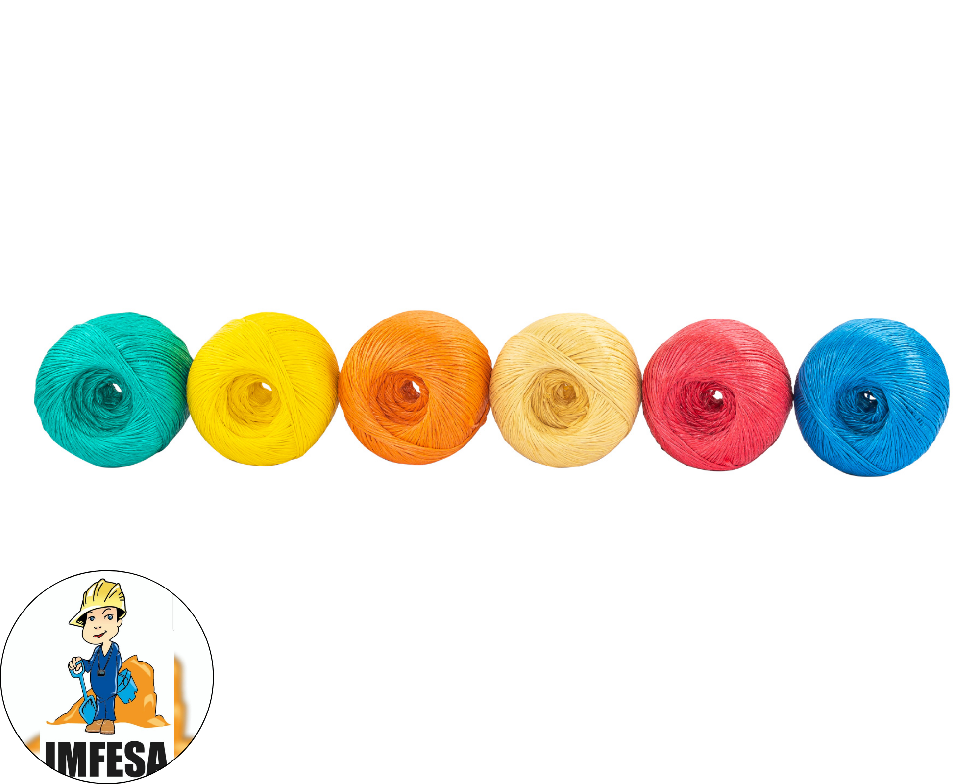 Rollo de rafia de 410 m colores surtidos calibre 2.2 g/m