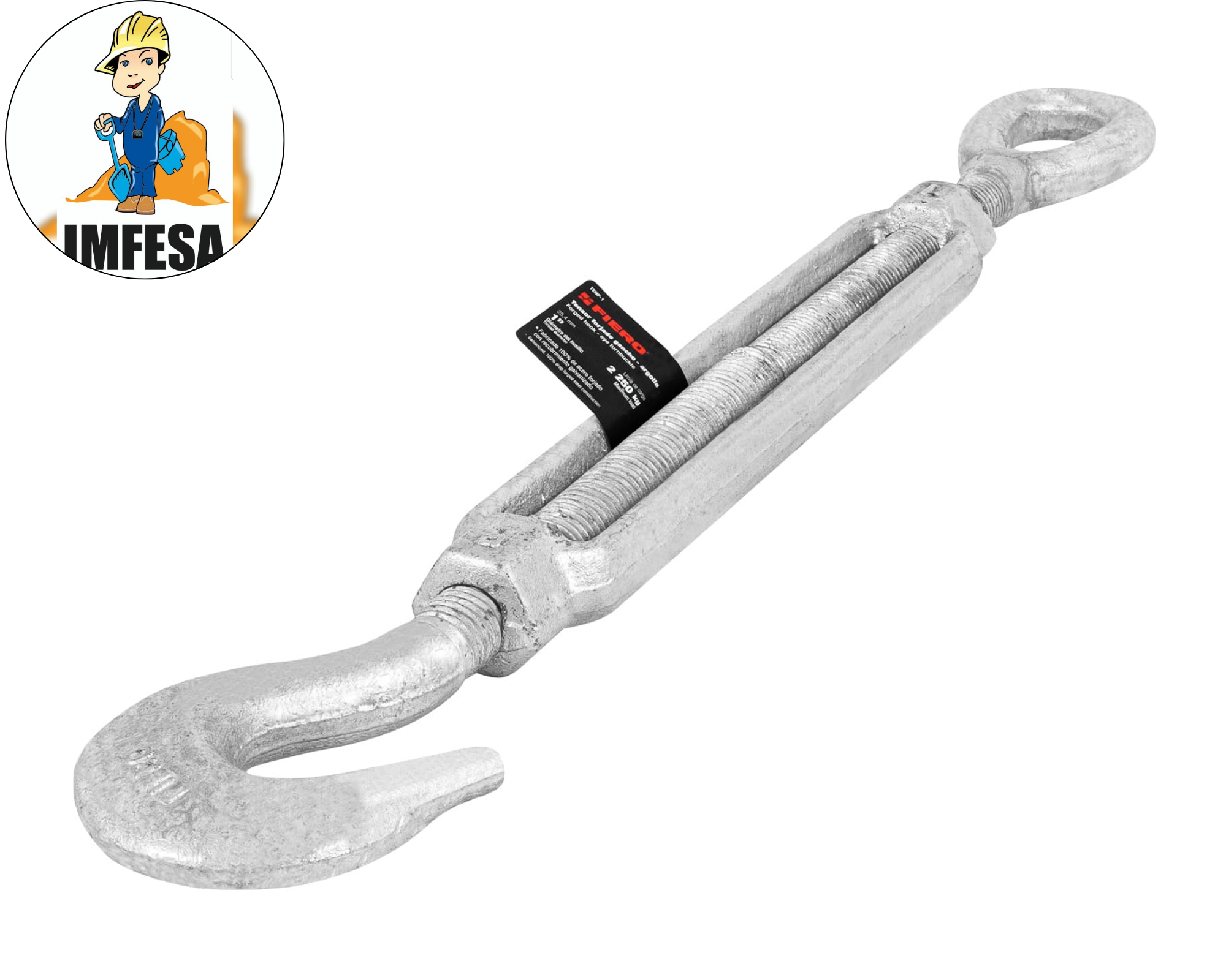 Tensor de acero forjado 1&#34;(25mm) gancho-argolla