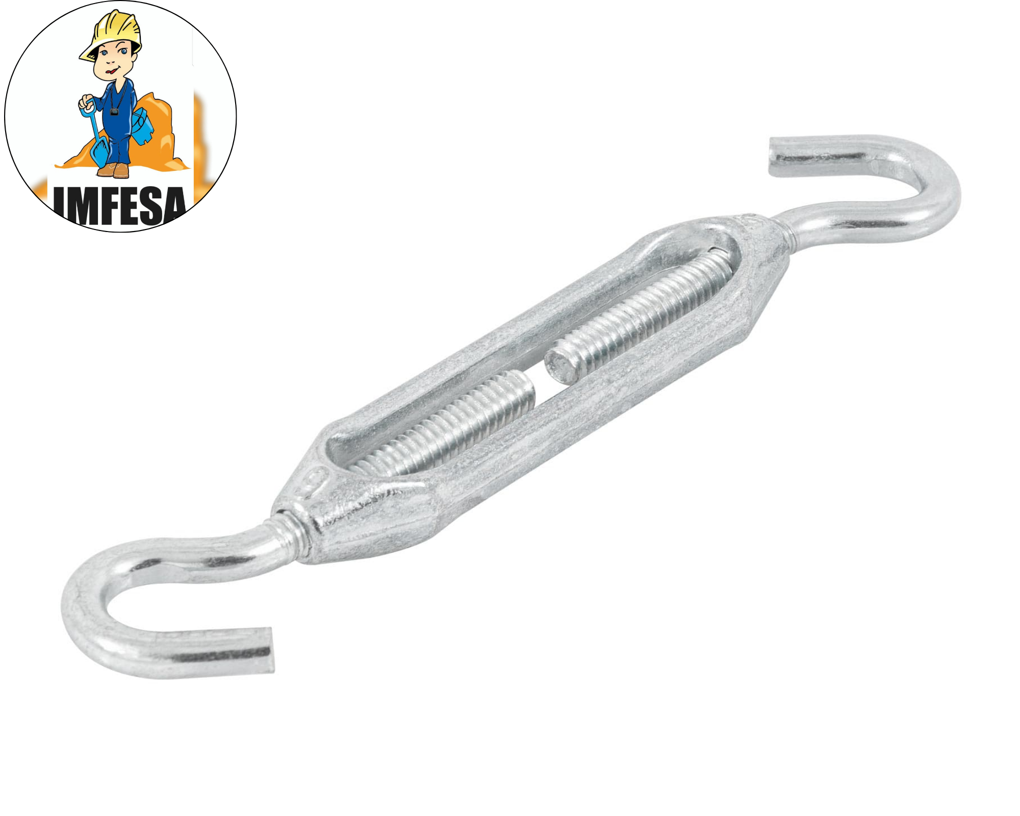 Tensor zinc 1/4&#34; gancho-gancho